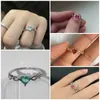 Band Rings Huitan Simple Heart Ring for Women Cute Finger Romantic Birthday Gift Girlfriend Fashionable Zircon Jewelry Q240429