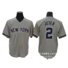 Jerseys Clothing Yankees Judge#99 Cole#45jeter#2 Stadium Blue Grey Embroidered Uniform