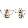 Kolczyki stadnonowe proste słodkie srebrne pszczoły dla kobiet biżuteria mody codzienna noszenie imprezowy prezent owadowy hurtowy
