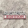 Party Decoration Rustbox Edition Autoaufkleber für Auto Truck 3D Abzeichen Emblem Decal Auto Accessoires 8x3cm Großhandel