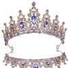 Tiaras Girls Luxury Bling Purple Crystal Tiara Crow