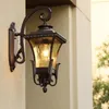 Lampa ścienna retro światło zewnętrzne europejska willa wodoodporna zewnętrzna zewnętrzna drzwi ogrodowe oświetlenie określenie korytarza ulicznego Dom