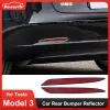 Strips Rear Bumper Reflector for Tesla Model 3 20172023 Brake Light Left Right Rear Fog Reflex Tail Warning Strip Lamp Car Accessories