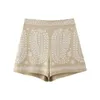 Shorts ricamato Donne Summer Clothing High Waist Modern Girl Bottom Wears 240428