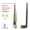 RT5370 USB 2.0 150 Mbps WiFi -antenne MTK7601 Draadloze netwerkkaart 802.11b/G/N LAN -adapter met roteerbare antenne -dropshipping