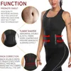 Dameshoeders neopreen shapewear sauna pak bovenste vest verstelbare taille trainer afslank vrouwen gewichtsverlies verstelbare buikschermmodelleringsgordel y240429