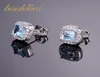 BUULOOAI 17CT Orecchini blu naturali topazio studiato autentico 925 gioielli in argento sterling nuove donne gioielli eccezionali gioielli preziosi y188630426
