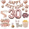 Wegwerp plastic servies Happy 30th Birthday for Men and Women Artikel Balloon Banner Wegwerp desktopsoftware WX WX