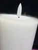USB RECHARGETY électrique Pilier des bougies éloignées sans expulsion avec TIME LED FLICHEUR 3D WIGLE PARAFFIN CHAGE TABLE DÉCORATIV 240416