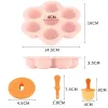 Ice Cream Tools 1pc 7 Holes DIY Pops Silicone Mold Ball Maker Popsicles Molds Baby Fruit Shake Home Kitchen Accessories Tool 2024430