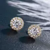 Real 1-3 Carat D/ E/ F/ G Colore Orecchini di Moissanite per donne 100% 925 Oreri d'orecchio in argento Sterling Wedding Gioielli classici