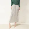 Jupes miyake plissée haute jupe de taille féminine édition coréenne mode design de style paresseux en métal