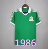 Retro 70 Mexico Blanco Soccer Jersey 86 94 98 2006 Hernandez H.Sanchez Football Shirt Luis Garcia Campos Ancient Maillot Marquez 2010 1999 Męs
