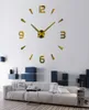 37 pouces Nouveau mur mural quartz montre un design moderne paré grande horloges décoratives europe autocollants acryliques salon klok7811894