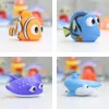 Bath Toys Ocean Animal Decoration Abonnerie jouet mignon Nemo Shark Bat Bat Dolly Fish Scuba Diving Swimming Splandelingwx