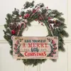 Dekoracje świąteczne witamy wieszak do drzwi drewniany dekoracyjny dekoracje ścienne wesoły na farmhouse niestandardowe znaki drewna rustykalna deska rustykalna