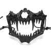 Anime Dragon God Skeleton Half Face Mask Cosplay Animal Unisex Halloween Prom Carnival Party Props 240430