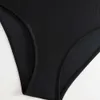 Women's Swimwear 2024 New Sexy Solid Color Transparent Mesh Swimsuit One Piece Swimsuit Womens Bikini