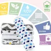 Baby Burp Cloths Pilt for Girls Boys Premium 100% biologique Coton Absorbant 3 couches serviettes ragues Borns Borns 240429