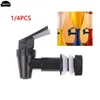 Bathroom Sink Faucets 1/4PC Replacement Cooler Black Faucet Water Dispenser Tap Set Plastic Spigot Of Filter Reusable Spout