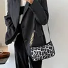 Bag Fashion Animal Pattern Women Handbags Portable Zebra Leopard Print Casual PU Leather Shoulder Underarm Zipper Lady Tote