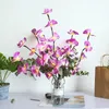 Nattljus 73 cm 20LEDS Simulering Orchid Bouquet Light String String LED DESKTOP VASE FLOWS LAMP för bröllopsår Holiday Party Decor