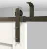 Bovenste plafondbevestiging zwart staal rustiek moderne schuifschuur deur hardware houten kast interieur rollende baan roller kit3511123