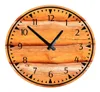 Diseño moderno de 10 pulgadas reloj de pared de madera estilo rústico de madera sólida para decoración de la sala de estar decorativa L2209228058561