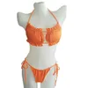 Swimwear femminile 2024 Nuovo costume da bagno sexy bikini cavo piegato