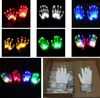 Gants LED décorations de fête des gants clignotants colorés fournit des gants brillants arc-en-ciel