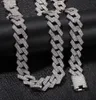 ECED OUT Miami Cuban Link Chain Herren Roségoldketten Dicke Halskette Armband Mode Hip Hop Jewelry5365525