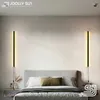 Lampe murale Joollysun LED Long Strip Lights Lighting moderne Plug-In USB pour la chambre de lit de chambre à coucher décor sur monté