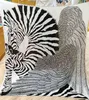 Zebra Pegasus Klasa biegunowa wszechstronna czarna biała 130 jedwabna wełna obfita jesień i zimowy szal szalik 5492075