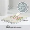 Carpets La vie est meilleure avec les chiens / chiots kawaii canines tapis d'eau absorbe le tapis de porte non glissant