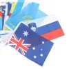 1 string 50 landen vlaggen hangende vlag banner wereld regenboog feest decor indoor outdoor decoratieve tuin 240416