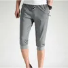 Mäns byxor Summer Mens Capri Pants Overized 5xl Pure Cotton Casual Cut Herrkläder Jogging Shorts Sport Pants A3F1806 J240429