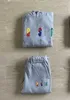 남성용 트랙 슈트 New T Rainbow Letter Tracksuit Mens Chenille Decoded Hoodie Set Ice Flavors 최고의 Quty Sweatshirt Suits Drip Drill T240428