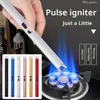 Duft Kerze Fancy Pink USB Leichtplasma -Lichtbogen Elektrischer hellere Windschutz Flammen Kerze leichter wiederaufladbar