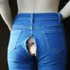 Kvinnors jeans magra smala fit super stretchy comfy hög stigning klassisk rak denim byxor med fickor osynliga grenbyxor