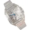 VV's van hoge kwaliteit Moissanite bezaaid met diamanten horloge voor mannen Beste mode -sieradencadeau