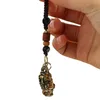Keychains Brass Coin-spitting Beast Metal Pendant Key Chains Mascot Lucky Fortune Wealth Charms Dangle Hanging Decor Car