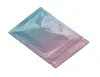 Hele 812 cm 200 stcs roze blauwe gradiënt grip afdichting aluminium folie snacks snacks suiker pakking zak top ritsvacuüm vacuüm voedsel zakje zip9244882