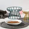 Céramique Cat Feeder Pet Bowl Food Water Treats pour chats chiens fournit des aliments d'extérieur alimentation du support surélevé pour le chien 240429