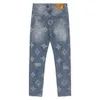 Desiner dżinsy High Street Fashion Slim Fit and Hole Patch Pants Fog Zakresy Rowerzy Rowerzy Design Design Designer Designer Denim Pant 5 er 5 er