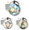 Anime manga metalowy brelok My sąsiad Totoro Glass Dome Studio Ghibli Satsuki Mei Tatsuo Yasuko Catbus Key Ring Prezent 2532929