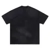 Koszulki męskie wydrukowane perforowana koszula H240429