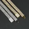 9-20 mm przełęcz Tester Diamentowy 925 Srebrny VVS Moissanite Diamond Niestandardowy biżuteria Hip Hop Ight Out Cuban Link Chain Początkowy naszyjnik