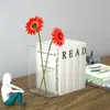 Clear Book Flower Vase Creative Acrylic Transparent Vase The Mystery of Growth Book Vases Modern Decorative Vases Room Decor 240429