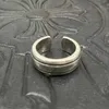 Crooker Ch anneau à la mode et anneau de femme ouverte pour femmes avec un ajustement fin pour jumeler Sterling Sier pour le vieux punk hip hop