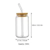 Wine Glasses 2 Sets Glass Sippy Cup Coffee With Lid And Straw Straws Iced Can Bamboo Lids Clear Mug Milk Tea Cups Beverage